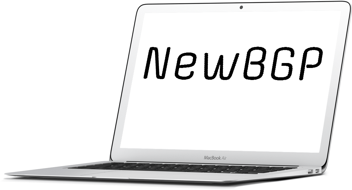 Notebook com a marca NewBGP